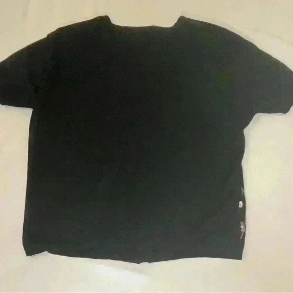 Vintage Jaclyn Smith Shortsleeved Embroidered Floral Cardigan /Top  size Large - Picture 7 of 8